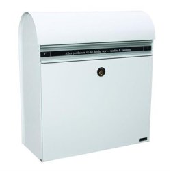 Postkasse HVID - brevindkast i aluminium : ALLUX KS200H